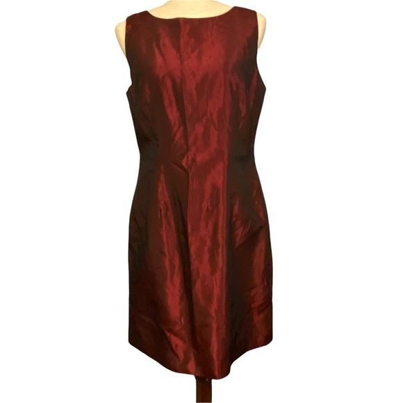 Eagle’s Eye Mainline Collection iridescent burgundy sleeveless dress NWT Size 10 - Picture 1 of 10
